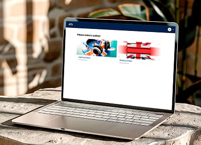 Adaptive Testing System device showcase screen