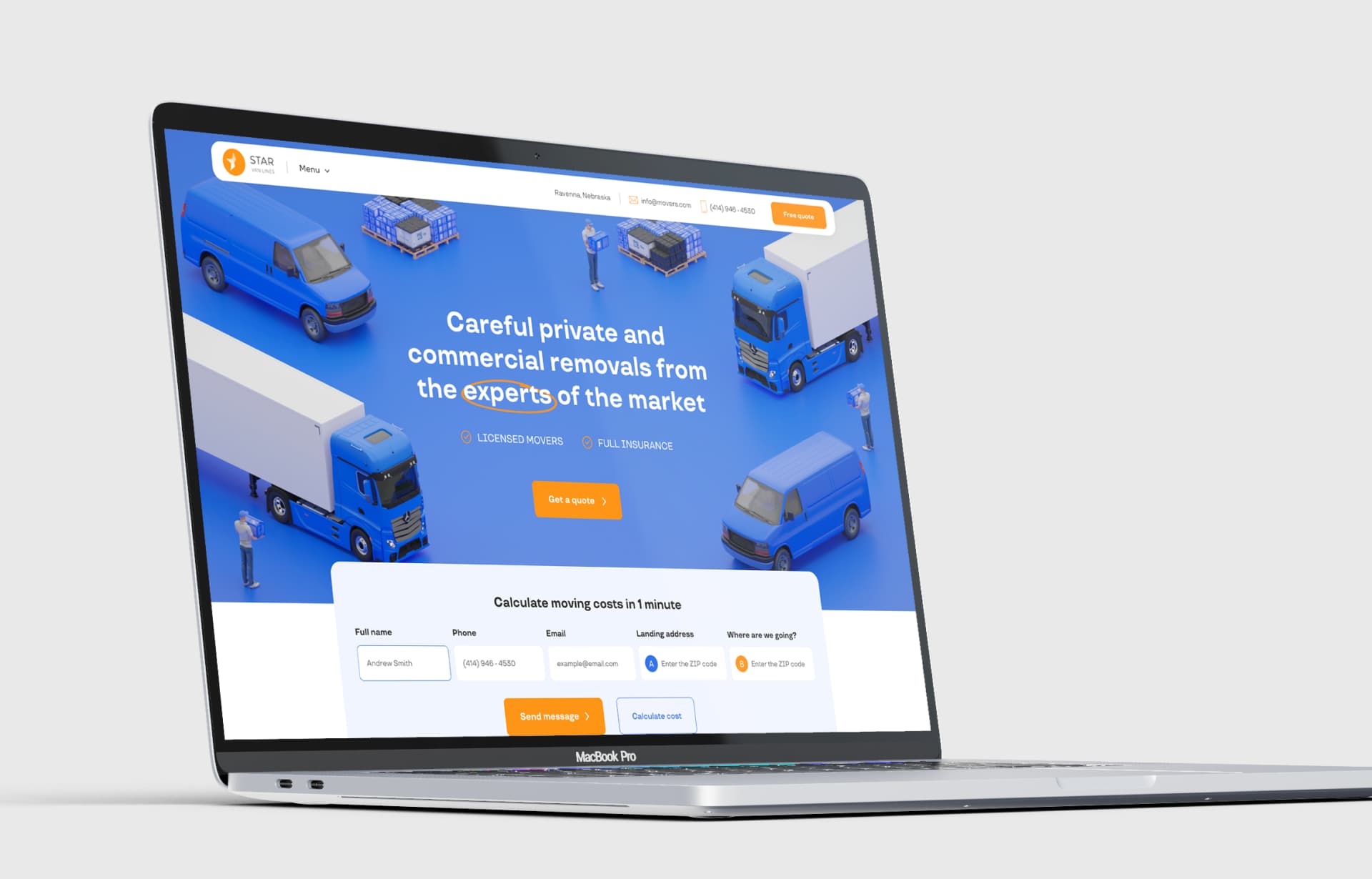 Custom websites examples